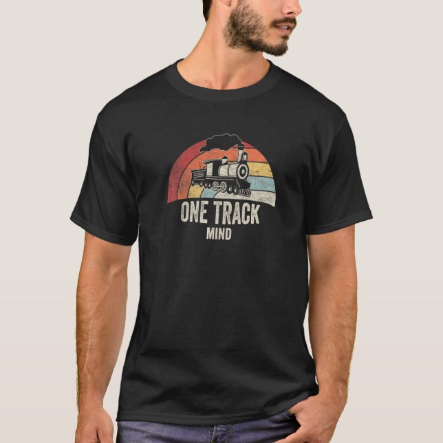 Camiseta Vintage Retro Train Locomotive Model Railroad 3 (Frente)