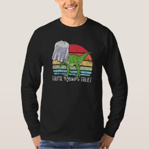 Camiseta Vintage Retro Trick Trick Ghost Dino Trex Hal