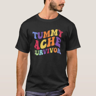 Camiseta Vintage Retro Tummy Ache Survivor