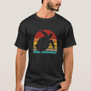 Camiseta Vintage Retro Turtle Sunset 70s 80s 90s Turtle Par