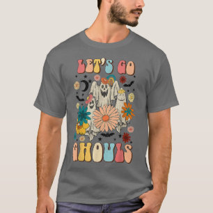 Camiseta Vintage Retro Vamos Go Ghouls Halloween Cos