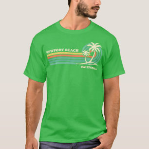 Camiseta Vintage Retro Verão Férias na Califórnia Newport B