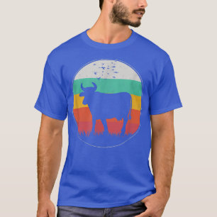 Camiseta Vintage Retro Vow Funny Fazenda Farmer Pai Silhout