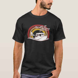 Camiseta Vintage Retro Wakesurf Shirt para Surfistas