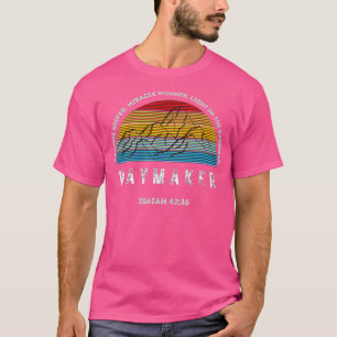 Camiseta Vintage retro waymaker milagre luz trabalhadora na