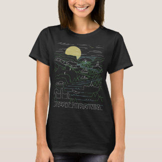 Camiseta Vintage Retro West Virginia Seneca Rocks New River