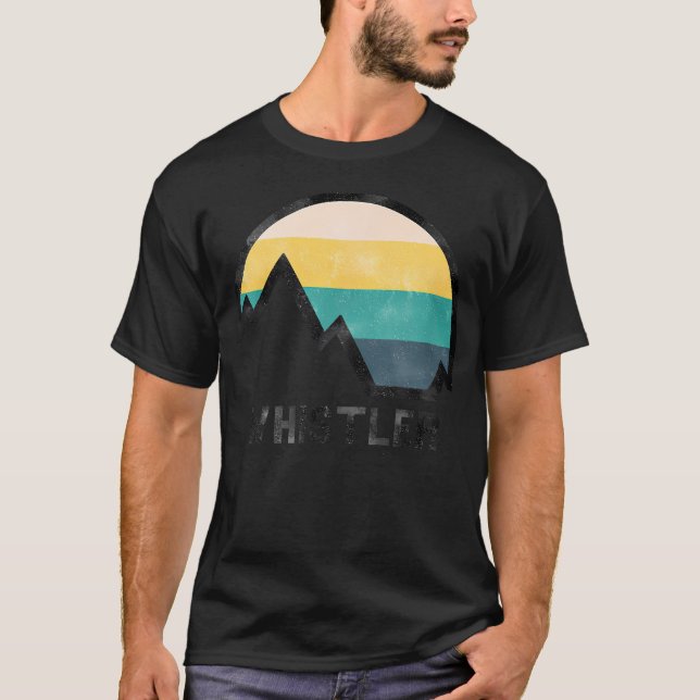 Camiseta Vintage Retro Whistler Canadá (Frente)
