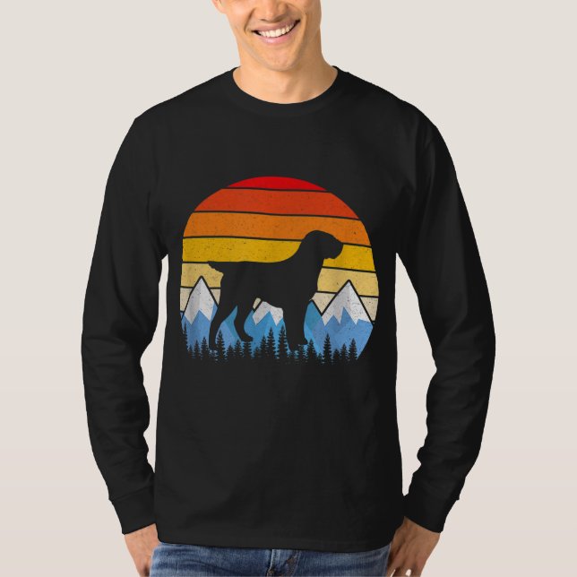 Camiseta Vintage Retro Wirehaired Apontando Griffon (Frente)