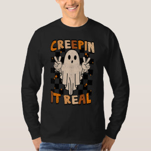 Camiseta Vintage Retro Xadrez Espantalho Fantasma  Hallowee