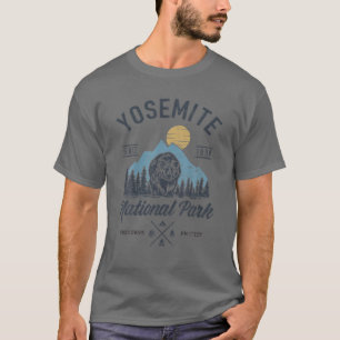 Camiseta Vintage Retro Yosemite National Park Hiking