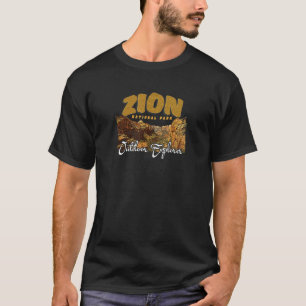 Camiseta Vintage Retro Zion National Park Férias Hiking D