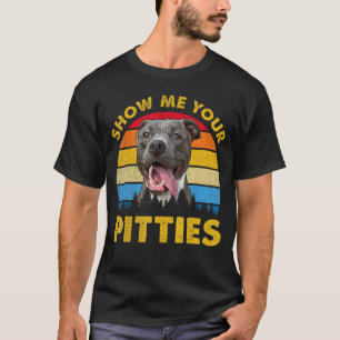 Camiseta Vintage Retroativa Mostra-Me O Seu Cachorro Pitbul