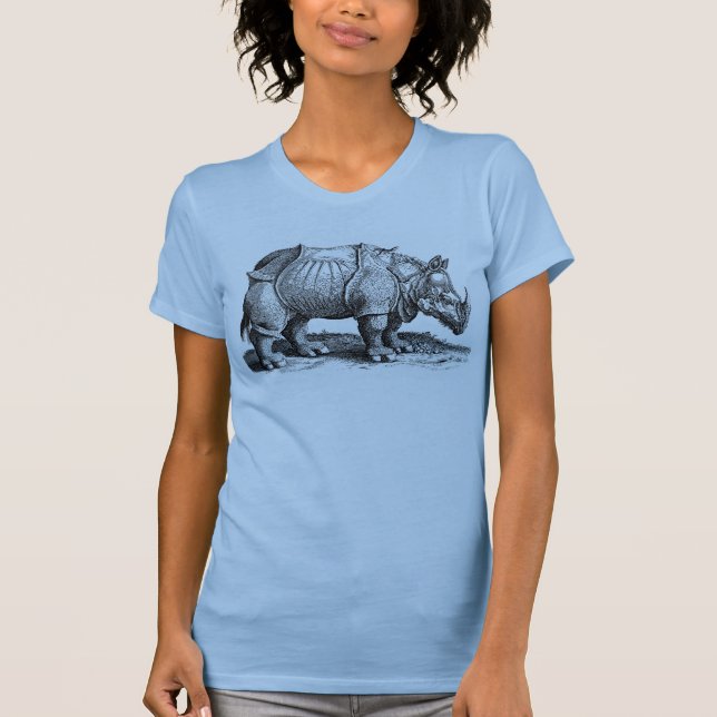 Camiseta Vintage Rhino - Rinoceronte de Dürer (Frente)