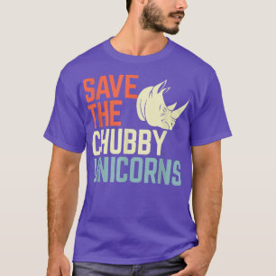 Camiseta Vintage Rhino Salve o Chubby Unicórnios