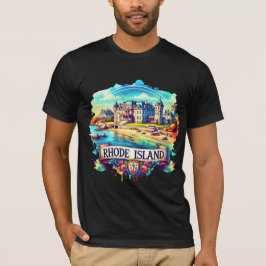 Camiseta Vintage Rhode Island Map T-Shirts – Retro us state