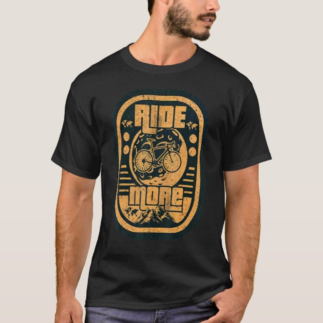 Camiseta Vintage Ride More Bicycle (Frente)