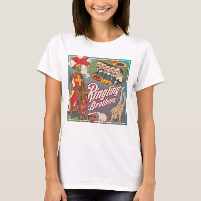 Camiseta Vintage Ringling Brothers Circus Poster (Frente)