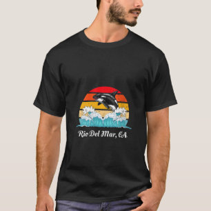 Camiseta Vintage Rio Del Mar CA Matar Orca em relevo