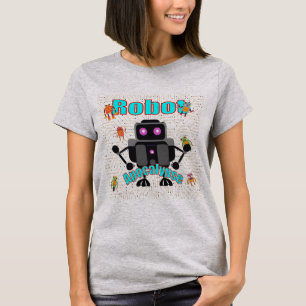 Camiseta Vintage Robot Classic Funny Atacada pela Cuteness