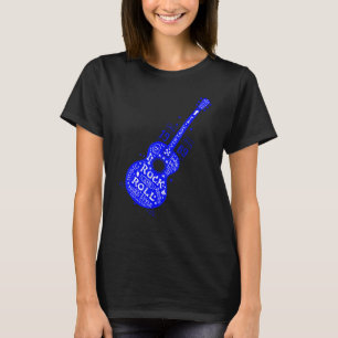 Camiseta Vintage Rock and Roll Guitar