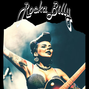 Camiseta Vintage Rockabilly Music Party