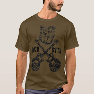 Camiseta Vintage Rockstar Kids Guitar Dog Music ama Gift1