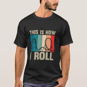 Camiseta Vintage Roller Porta copos Jovens Homens Mulheres
