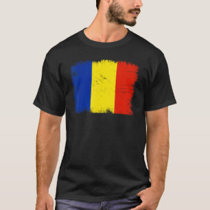 Camiseta Vintage Romênia Bandeira da Independência Romena