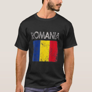 Camiseta Vintage Romênia, Orgulho de Bandeira romeno