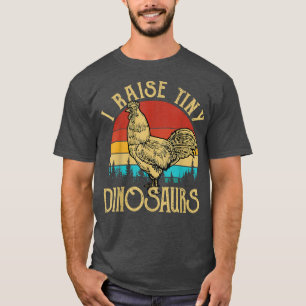 Camiseta Vintage Rooster Eu Levanto Pequenos Dinossauros Pi