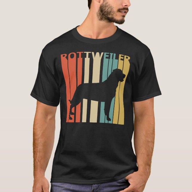 Camiseta Vintage Rottweiler Dog 7 (Frente)