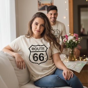 Camiseta Vintage Route 66, Viagem USA History Highway
