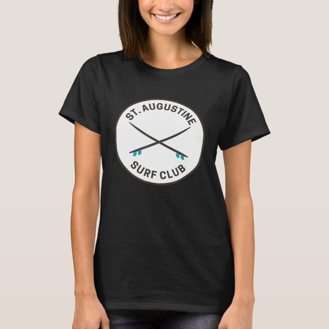 Camiseta Vintage Rua Augustine FL Surf Club (Frente)