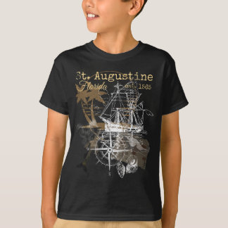 Camiseta Vintage Rua Augustine Florida Antigo Histórico 156