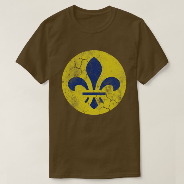 Camiseta Vintage Rua Louis Fleur De Lis (Frente do Design)
