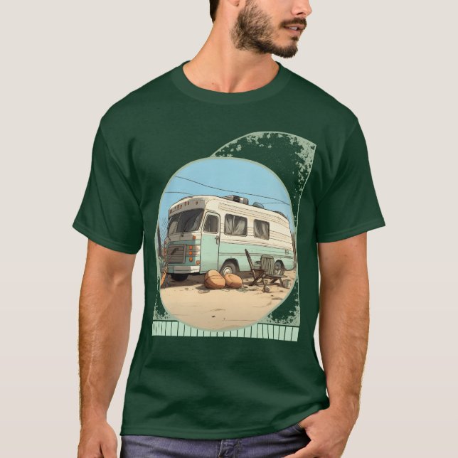 Camiseta Vintage RV Camping And Pickleball Lifestyle vintag (Frente)