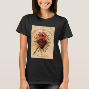 Camiseta Vintage - Sagrado Coração de Jesus Traditi Arte Ca
