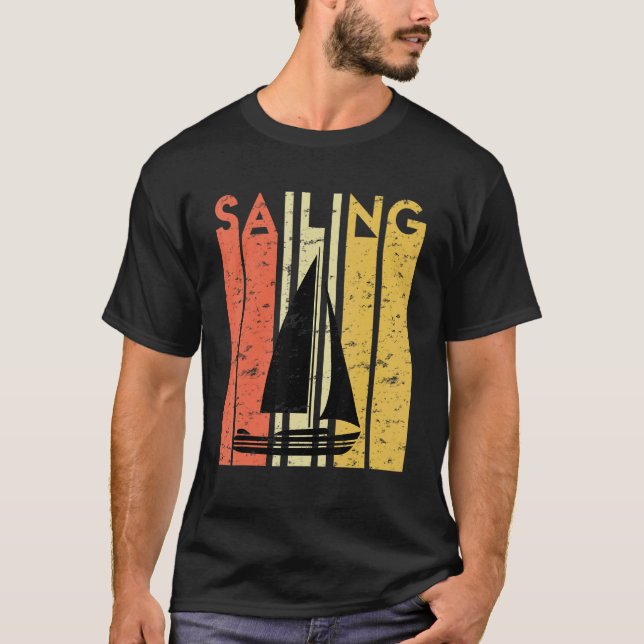 Camiseta Vintage Sailboat Anchor Regatta (Frente)