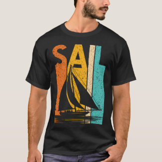 Camiseta Vintage Sailing Boat Crew Boating Boat Owner Boat 