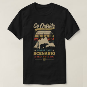 Camiseta Vintage Sair Do Pior Cenário De Caso Um Matar De U