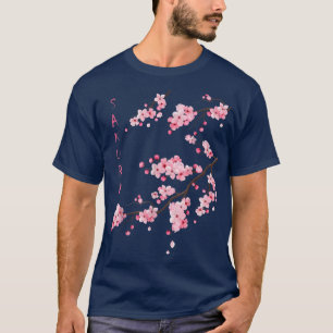 Camiseta Vintage Sakura Cherry Blossom Japonês