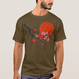 Camiseta Vintage Sakura Cherry Blossom Tree Japonês Cultura