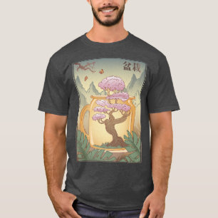 Camiseta Vintage Sakura Cherry Blossom Tree Japonês Cultura