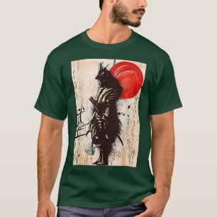Camiseta Vintage Samurai Warrior Bushido Code Swing Japonês