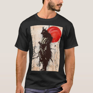 Camiseta Vintage Samurai Warrior Bushido Code Swing Japonês