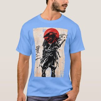 Camiseta Vintage Samurai Warrior Bushido Code Swing Japonês