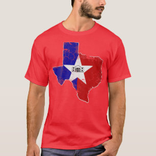 Camiseta Vintage San Antonio Flag Texas Mapa Texan State Re
