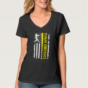 Camiseta Vintage San Diego Baseball American Flag