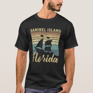 Camiseta Vintage Sanibel Island Florida Beach Sailb