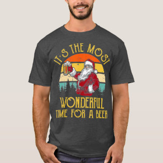 Camiseta Vintage Santa Claus Its The Most Wonderful Time